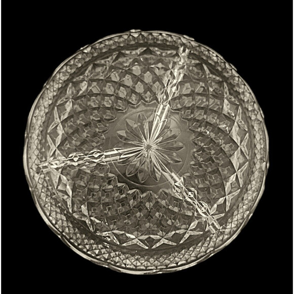 Anchor Hocking Wexford Clear Glass Divided 3 Section Relish Dish 8 1/2" - Picture 6 of 6